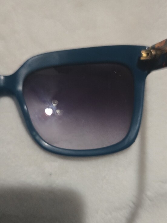 Salvatore Ferragamo Teal Square Frame Sunglasses with Gradient Lenses main image 10